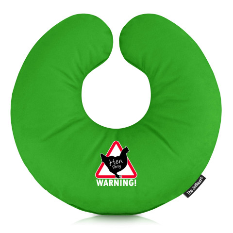 (Hen Party Icon) - Bright Green Soft Velvet Polyester Fabric (Personalised with Text)