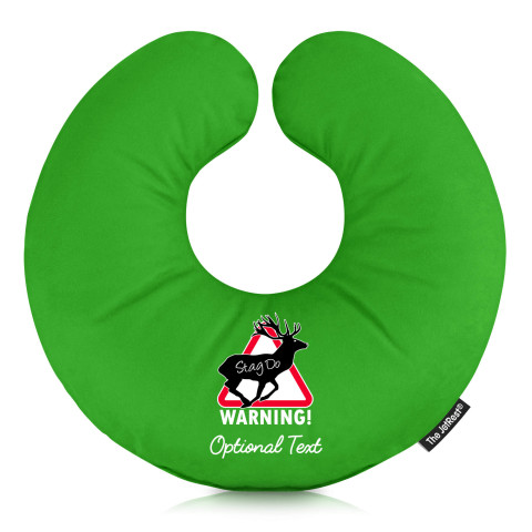 (Stag Do Icon) - Bright Green Soft Velvet Polyester Fabric