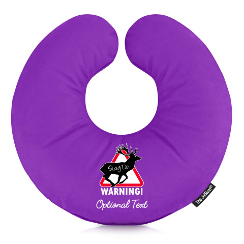 (Stag Do Icon) - Purple Soft Velvet Polyester Fabric