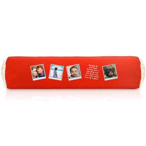 (Polyester Fibre Filling) (40cm x 13cm) Red Mock Suede Polyester Fabric (Optional Personalised Gift Text)