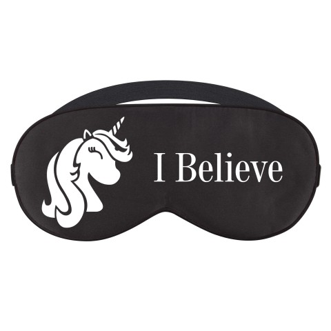 with Unicorn Print - Black