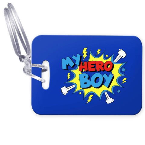 (10cm x 7cm) (Boy) with Clear Loop (Personalised with Text)