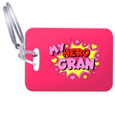 (10cm x 7cm) (Gran) with Clear Loop (Personalised with Text)