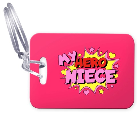 (10cm x 7cm) (Niece) with Clear Loop (Personalised with Text)