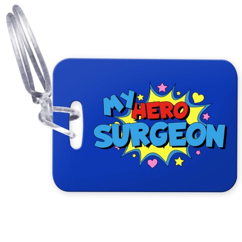 (10cm x 7cm) (Surgeon) with Clear Loop (Personalised with Text)