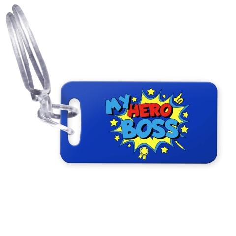 (9cm x 4.5cm) (Boss) with Clear Loop (Personalised with Text)