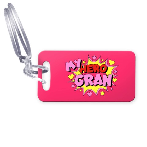 (9cm x 4.5cm) (Gran) with Clear Loop (Personalised with Text)