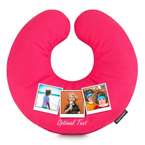 (30cm) (Polaroid Style Photo Print) Fuchsia Pink Soft Velvet Polyester Fabric (Optional Personalised Gift Text)
