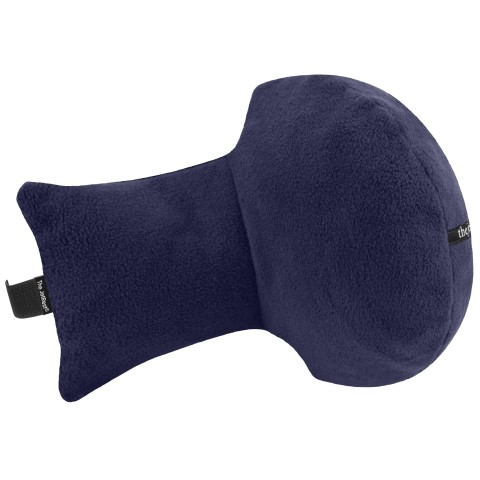 - Navy Blue Fleece Fabric with Lavender Pouch with Compression Strap