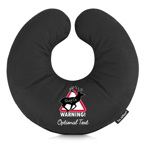 (30cm) (Stag Do Icon) Black Soft Velvet Polyester Fabric
