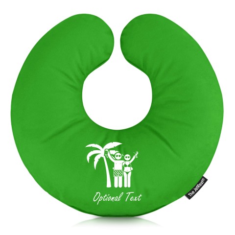 (30cm) (Mr & Mrs Cheers) Bright Green Soft Velvet Polyester Fabric (Personalised with Text)