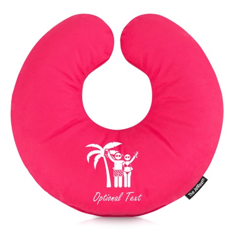 (30cm) (Mr & Mrs Cheers) Hot Pink (Fuchsia) Soft Velvet Polyester Fabric (Personalised with Text)