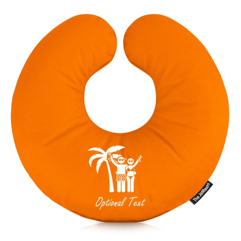 (30cm) (Mr & Mrs Cheers) Burnt Orange Soft Velvet Polyester Fabric (Personalised with Text)