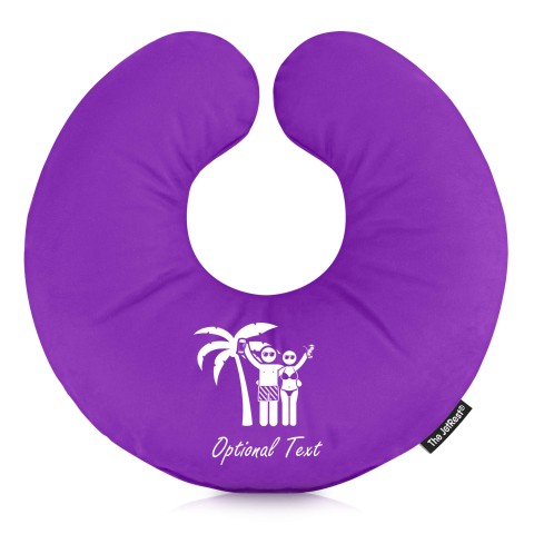 (30cm) (Mr & Mrs Cheers) Purple Soft Velvet Polyester Fabric (Personalised with Text)