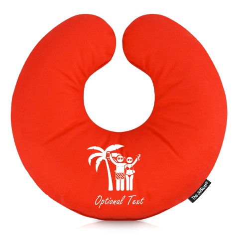 (30cm) (Mr & Mrs Cheers) Red Soft Velvet Polyester Fabric (Personalised with Text)
