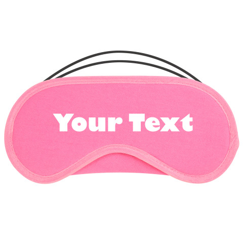- Pink Cotton Fabric Personalised with Text