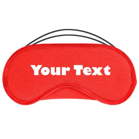 - Red Cotton Fabric Personalised with Text