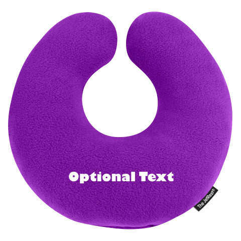 - 30cm - Purple Fleece Fabric Personalised with Text