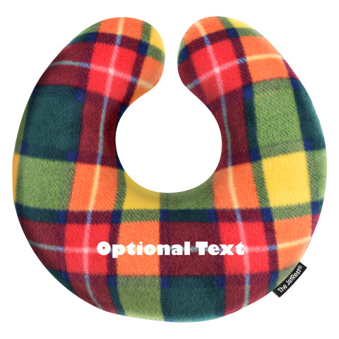 - 30cm - Tartan Colour Check Fleece Fabric Personalised with Text