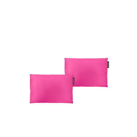 - 30cm x 20cm Twin Pack and Removable Cover with Zip - Bubblegum Pink Cotton Fabric