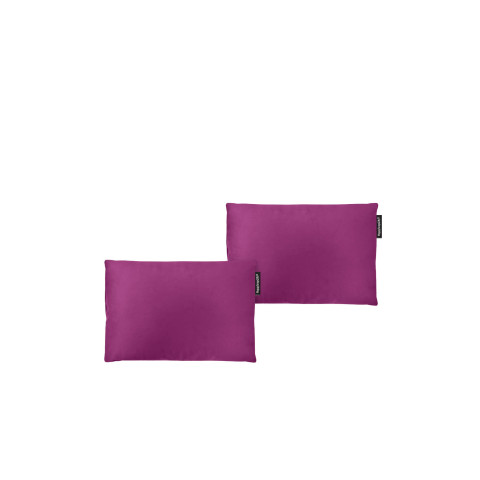 - 30cm x 20cm Twin Pack and Removable Cover with Zip - Purple Cotton Fabric