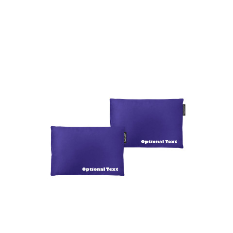 - 30cm x 20cm Twin Pack and Removable Cover with Zip - Royal Blue Cotton Fabric (Personalised with Text)