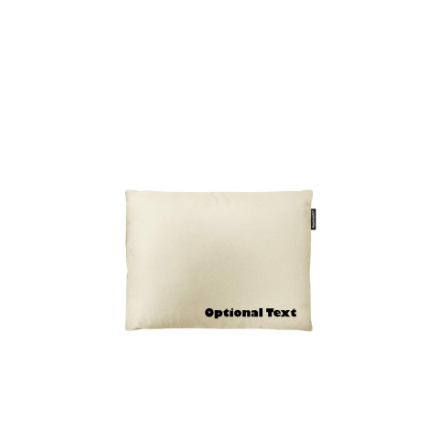 - 40cm x 30cm and Removable Cover with Zip - Natural Cotton Fabric (Personalised with Text)