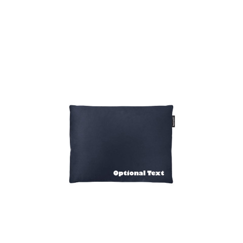 - 40cm x 30cm and Removable Cover with Zip - Navy Blue Cotton Fabric (Personalised with Text)