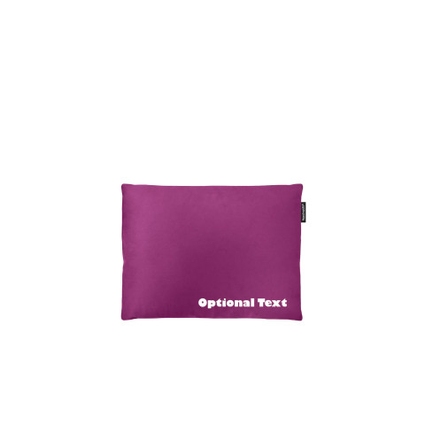 - 40cm x 30cm and Removable Cover with Zip - Purple Cotton Fabric (Personalised with Text)