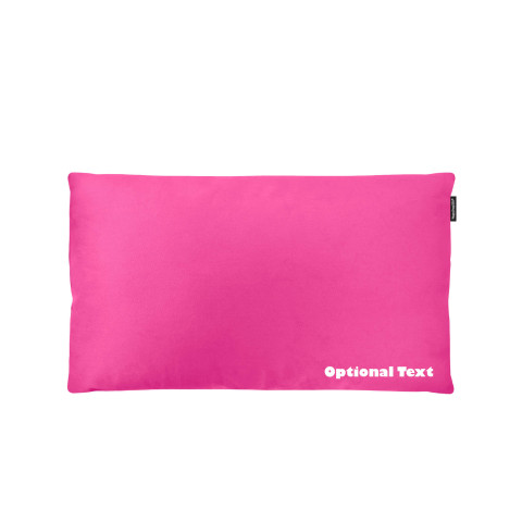 - 70cm x 40cm (Deep Filling) and Removable Cover with Zip - Bubblegum Pink Cotton Fabric (Personalised with Text)