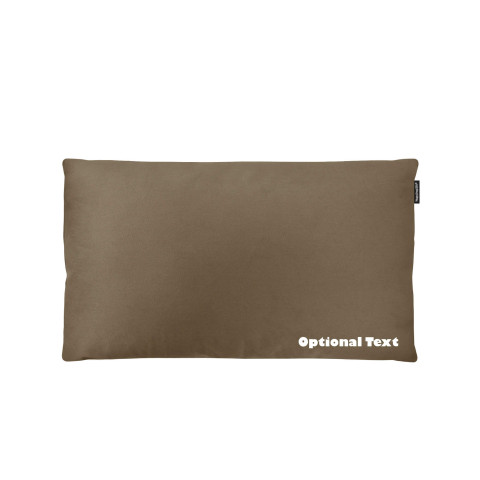 - 70cm x 40cm (Deep Filling) and Removable Cover with Zip - Mole Brown Luxury Cotton Fabric (Personalised with Text)