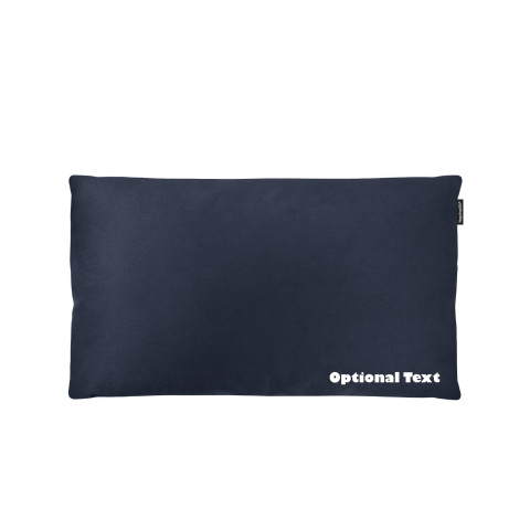 - 70cm x 40cm (Deep Filling) and Removable Cover with Zip - Navy Blue Cotton Fabric (Personalised with Text)