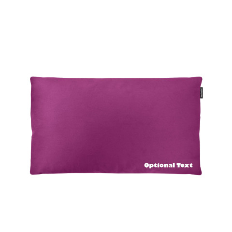 - 70cm x 40cm (Deep Filling) and Removable Cover with Zip - Purple Cotton Fabric (Personalised with Text)