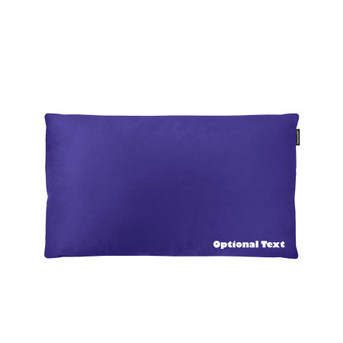 - 70cm x 40cm (Standard Filling) and Removable Cover with Zip - Royal Blue Cotton Fabric (Personalised with Text)