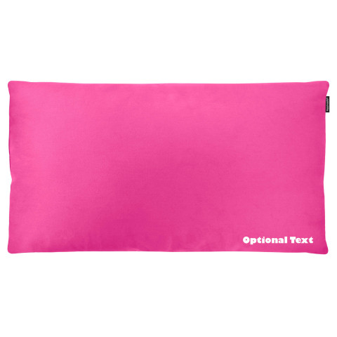 - 91cm x 48cm (King Size) and Removable Cover with Zip - Bubblegum Pink Cotton Fabric (Personalised with Text)