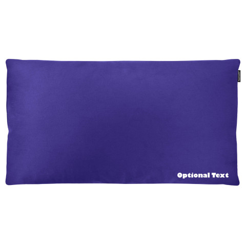 - 91cm x 48cm (King Size) and Removable Cover with Zip - Royal Blue Cotton Fabric (Personalised with Text)