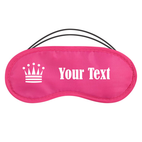 - Fuchsia Pink with Princess Theme Polyester (Personalised with Text)