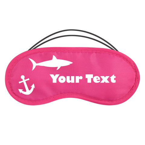 - Fuchsia Pink with Sharks and Anchor Print Polyester (Personalised with Text)