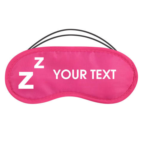- Fuchsia Pink with ZZZ design Polyester (Personalised with Text)