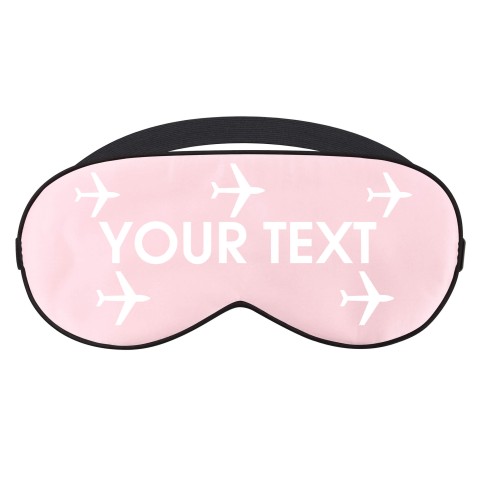 - Baby Pink with Aeroplane Design Personalised with Text