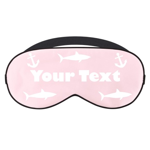 - Baby Pink with Sharks and Anchor Print Personalised with Text
