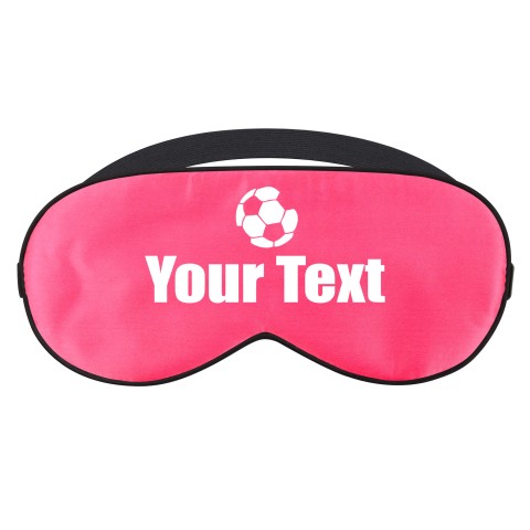 - Fuchsia Pink with Footy Theme (Personalised with Text)