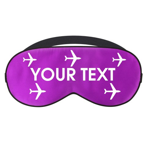 - Purple with Aeroplane Design (Personalised with Text)