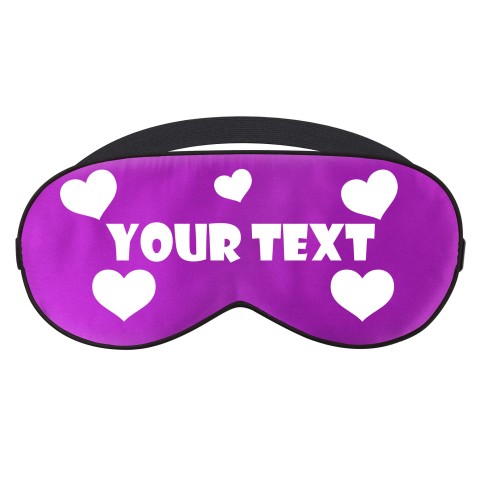 - Purple with Love Hearts Theme (Personalised with Text)
