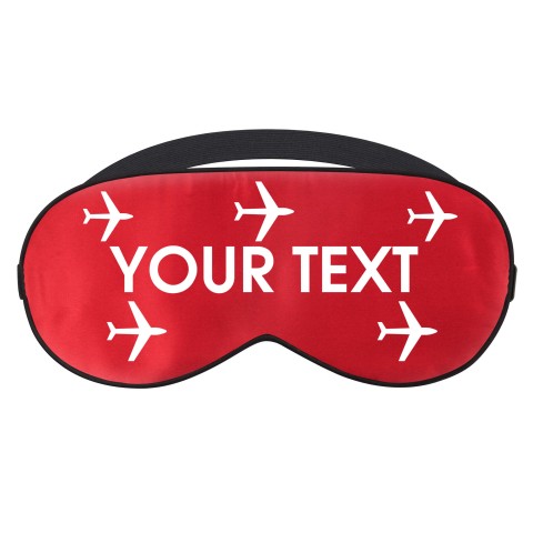 - Red with Aeroplane Design (Personalised with Text)