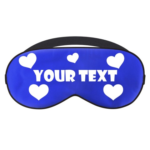- Royal Blue with Love Hearts Theme (Personalised with Text)