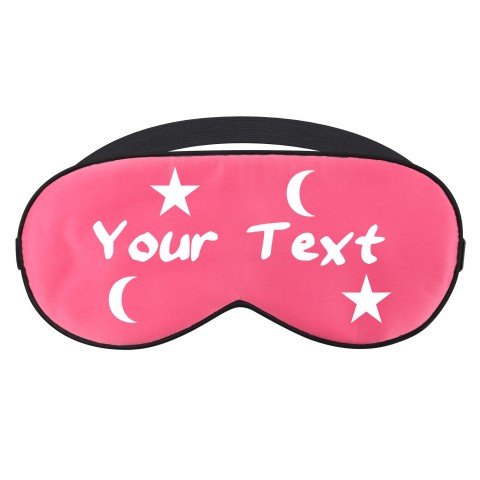 - Fuchsia Pink with Moon & Stars Theme (Personalised with Text)