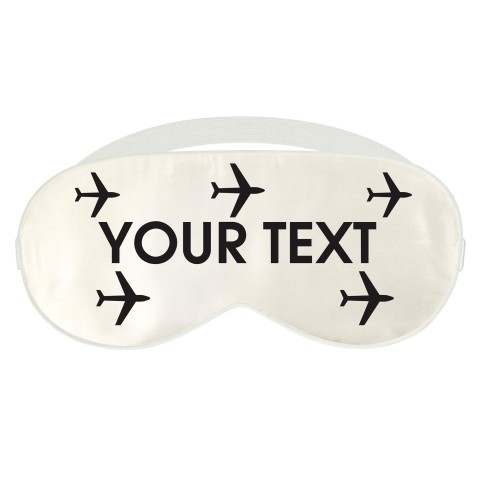 - White with Aeroplane Design (Personalised with Text)