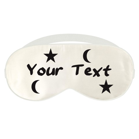 - White with Moon & Stars Theme (Personalised with Text)