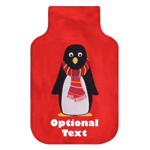 - Red with Penguin (Personalised with Text)
